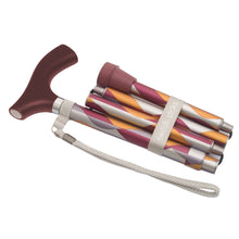 Load image into Gallery viewer, Folding Walking Stick Cane, Waves