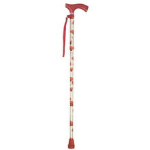 Load image into Gallery viewer, Folding Walking Stick Cane, Poppies