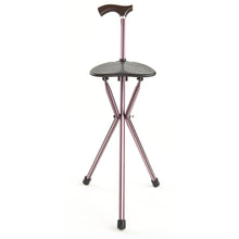 Load image into Gallery viewer, Folding Walking Cane with Seat, Kensington open