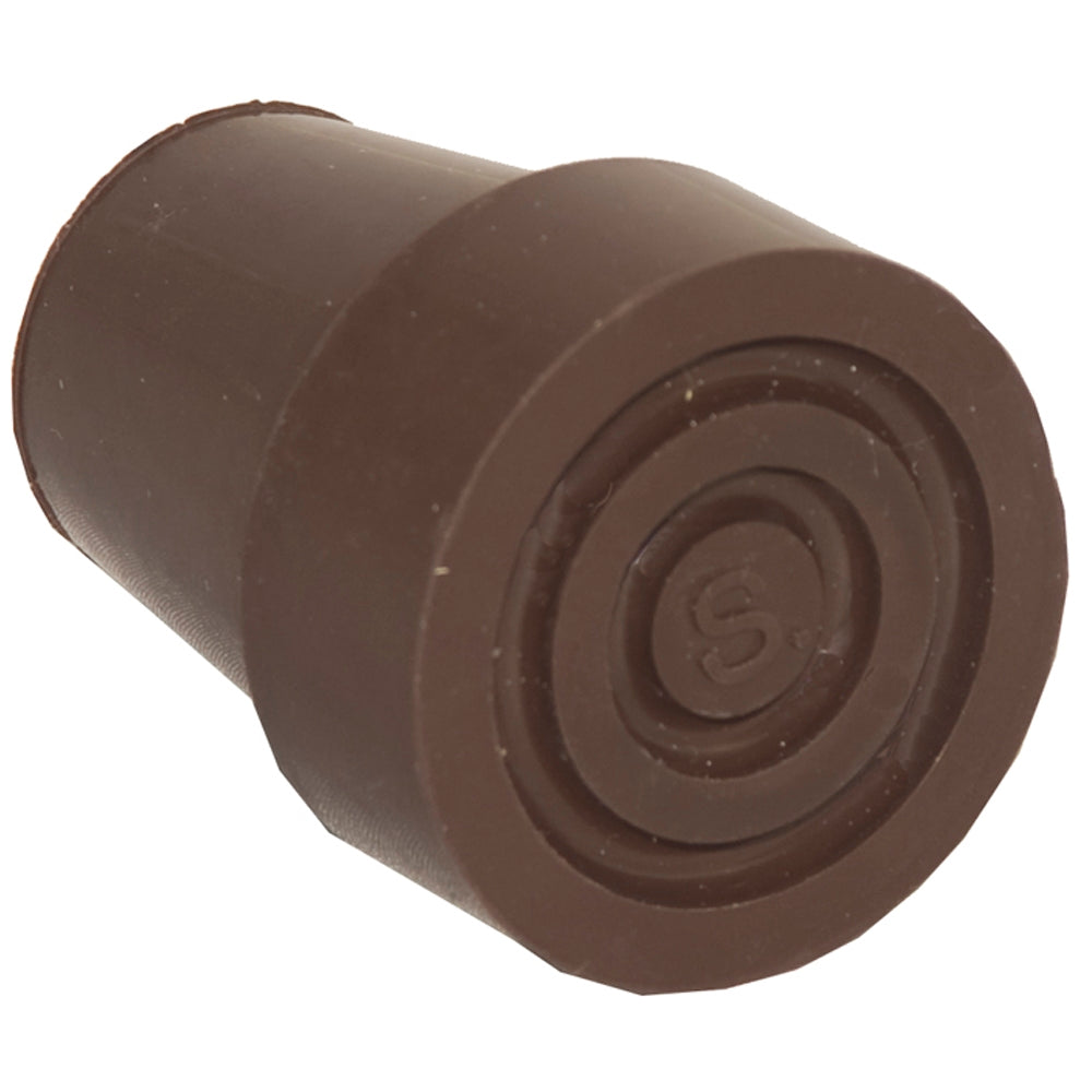 Replacement Walking Stick Ferrule Cane Tip, Brown
